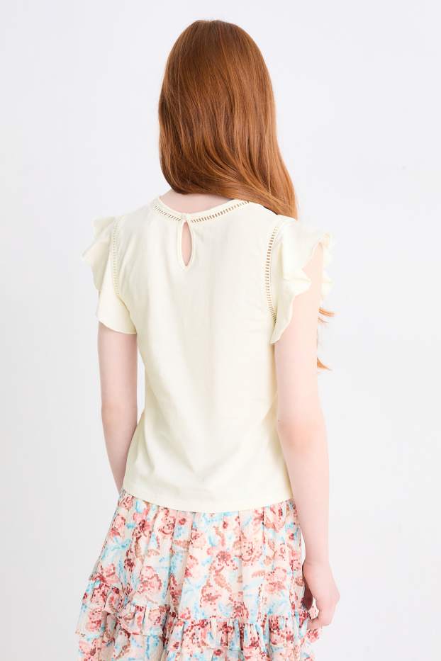 Children Girls - Short sleeve T-shirt - cremewhite
