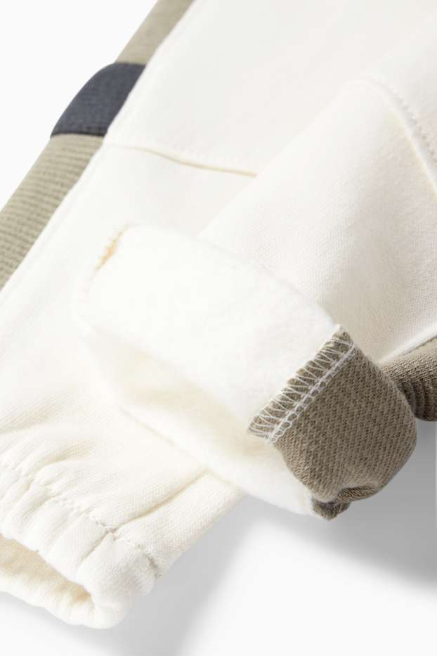 Baby Jungen - Baby-Outfit - 2 teilig - weiss