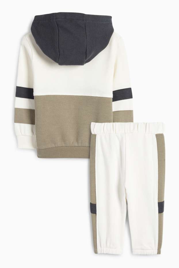Baby Jungen - Baby-Outfit - 2 teilig - weiss
