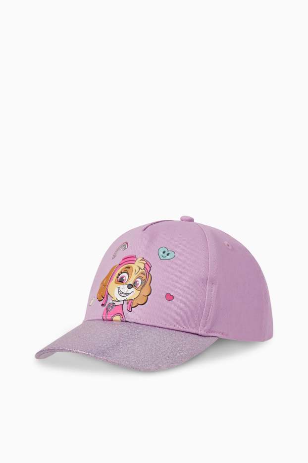 Enfants filles - La Pat’ Patrouille - Stella - casquette de baseball - violet clair