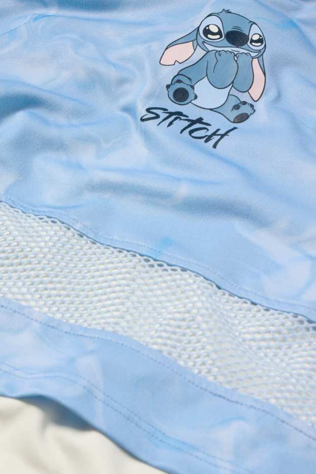 Děti - dívky - Lilo & Stitch - souprava - mikina s kapucí a top - 2dílná - modrá
