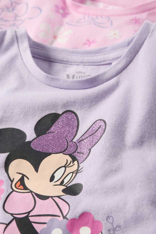 Nena - Paquet de 2 - Minnie Mouse - pijama d’estiu - 4 peces - violeta