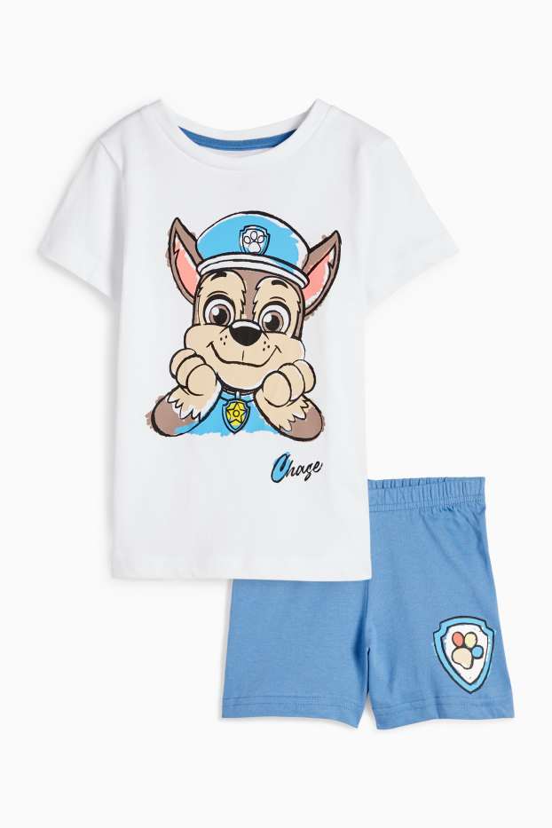 Bambini - PAW Patrol - Chase - pigiama corto - 2 pezzi - blu / bianco