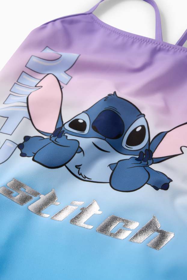 Enfants filles - Lilo et Stitch - maillot de bain - LYCRA® XTRA LIFE™ - à motif - bleu clair