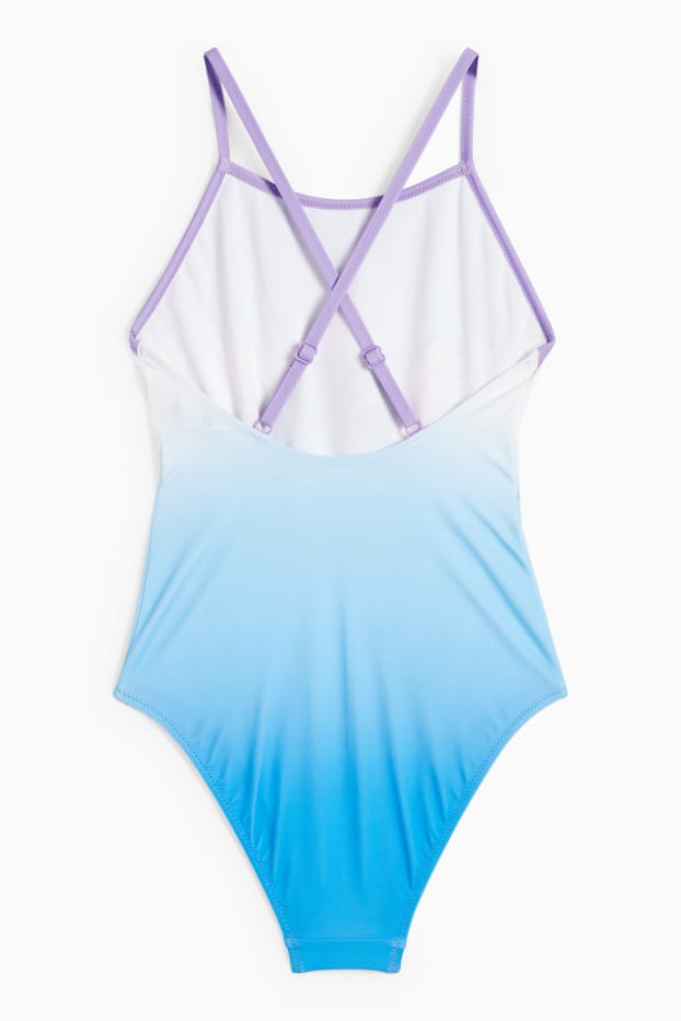 Enfants filles - Lilo et Stitch - maillot de bain - LYCRA® XTRA LIFE™ - à motif - bleu clair