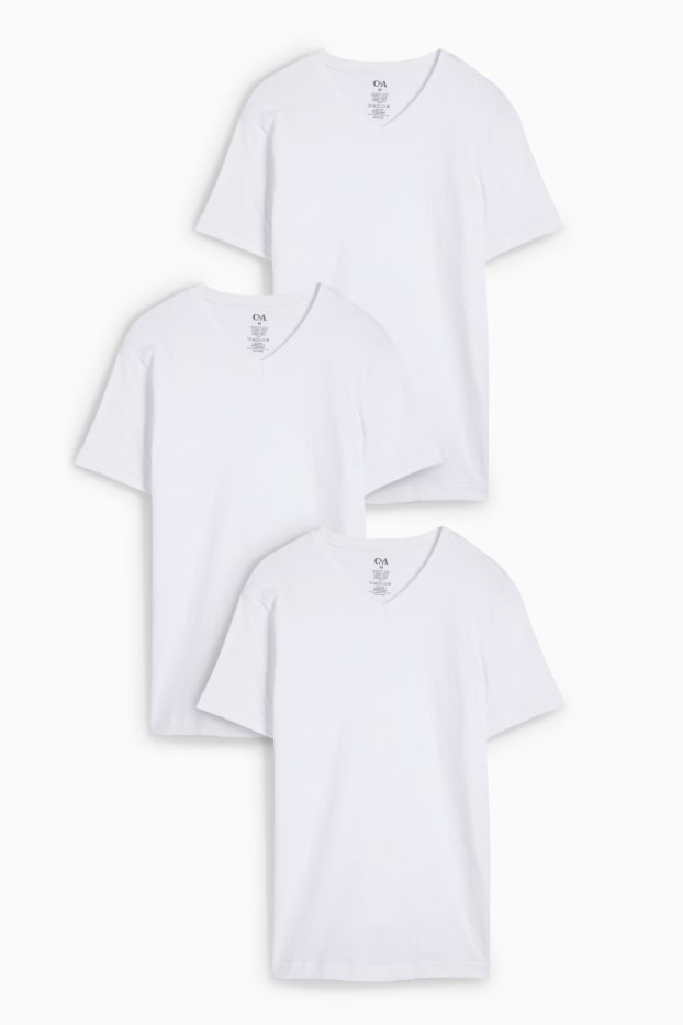 Uomo - Confezione da 3 - maglia intima - bianco