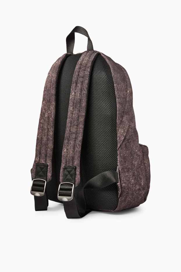 Herren - Rucksack - gemustert - braun