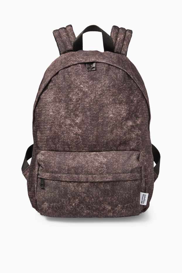 Herren - Rucksack - gemustert - braun