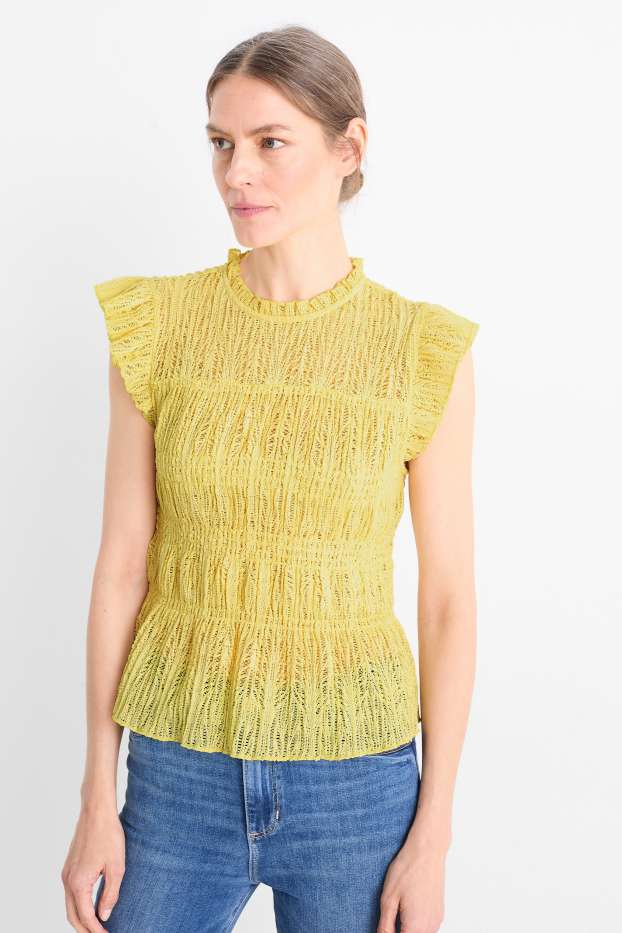 Damen - Bluse - gelb