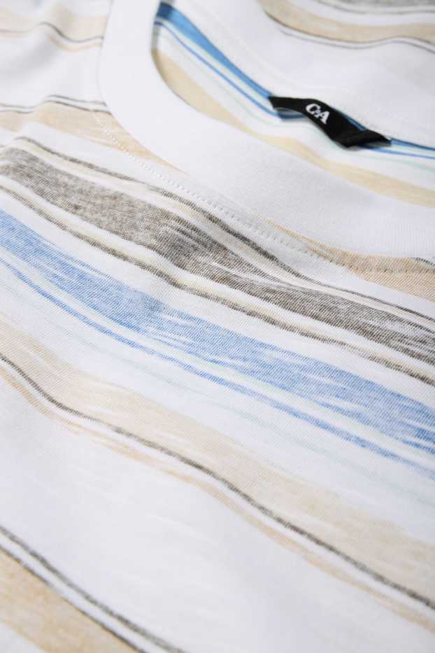 Home - Samarreta de màniga curta - de ratlles - blanc trencat