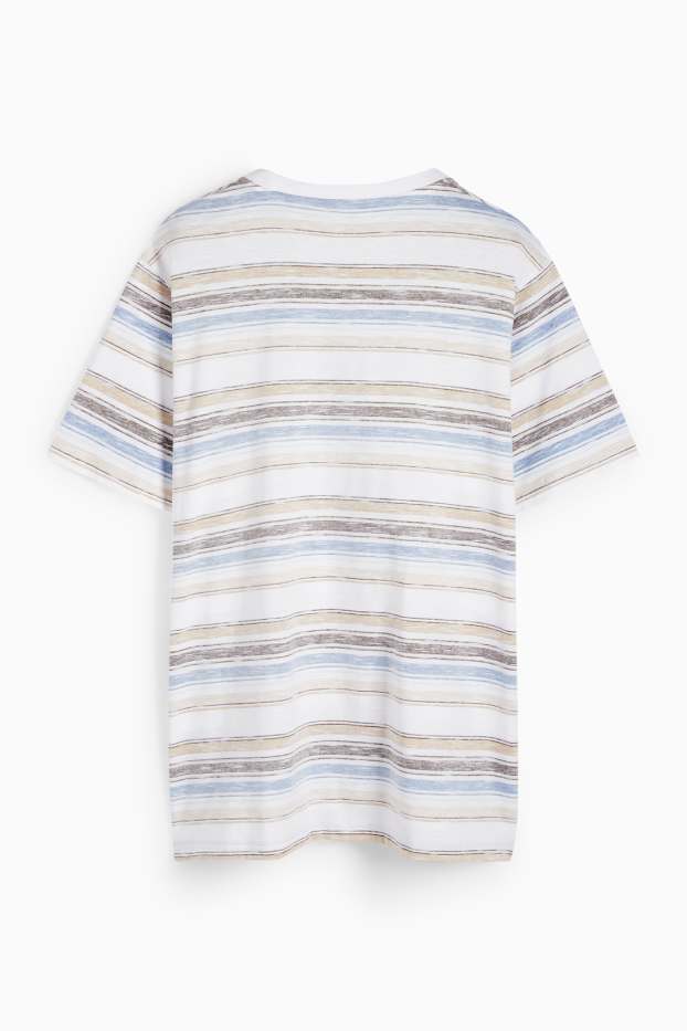 Home - Samarreta de màniga curta - de ratlles - blanc trencat