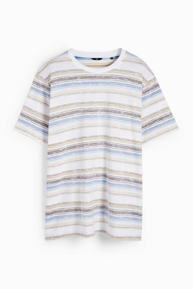 Home - Samarreta de màniga curta - de ratlles - blanc trencat