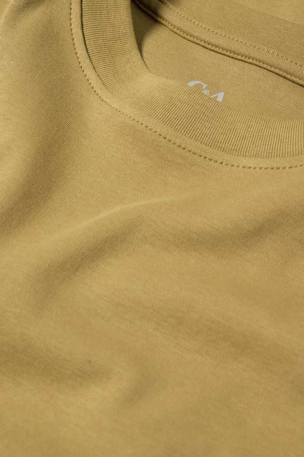 Women - T-shirt dress - khaki
