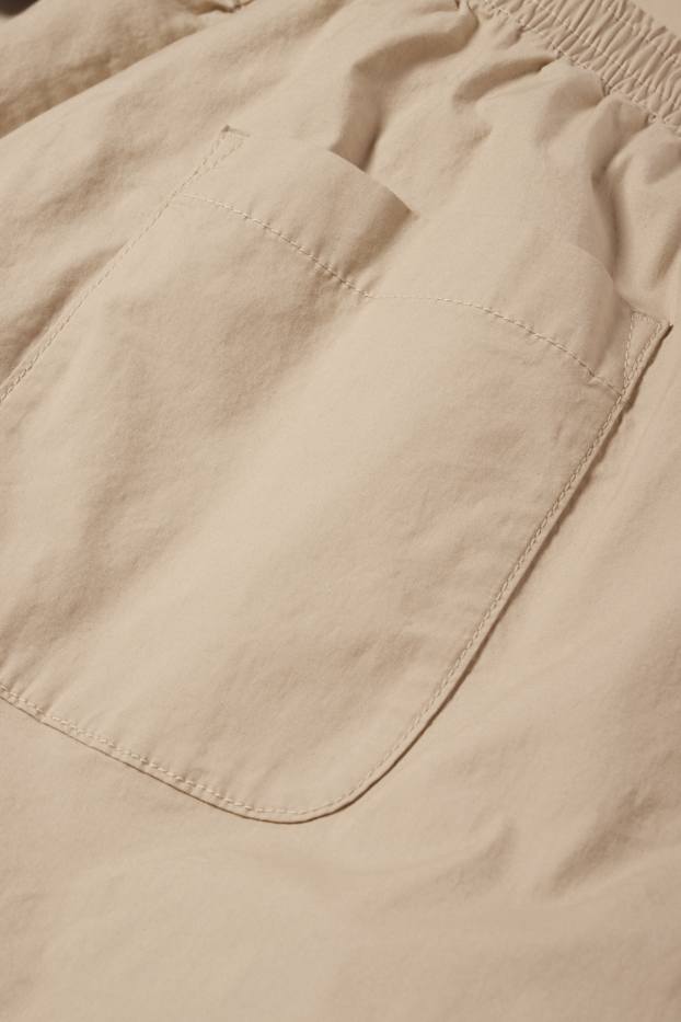 Pánské - Kalhoty - tapered fit - béžová