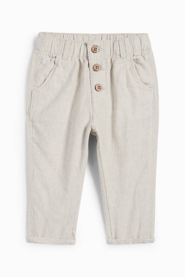 Miminka - chlapci - Outfit pro miminka - 2dílný - džíny - světle modré