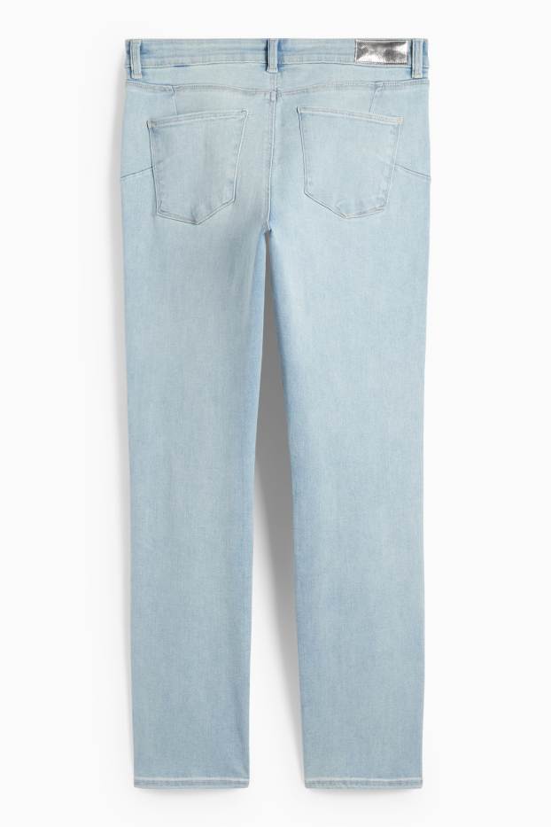 Damen - Slim Jeans - Mid Waist - Shaping-Jeans - LYCRA® - helljeansblau