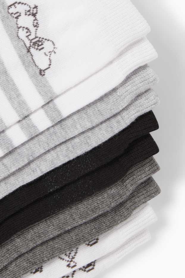 Women - Multipack of 5 - socks with motif - Snoopy - light gray