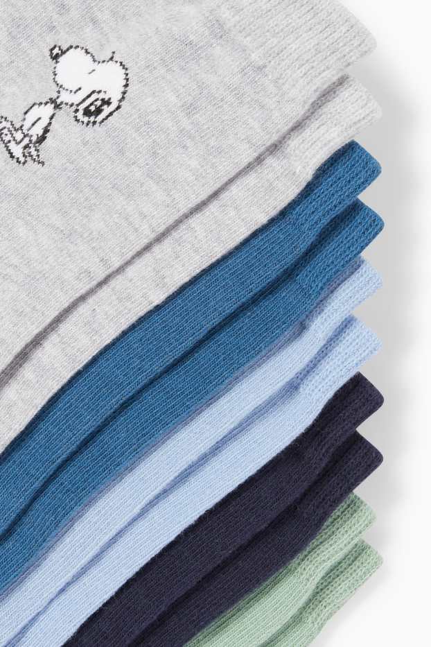 Women - Multipack of 5 - socks with motif - Snoopy - light gray