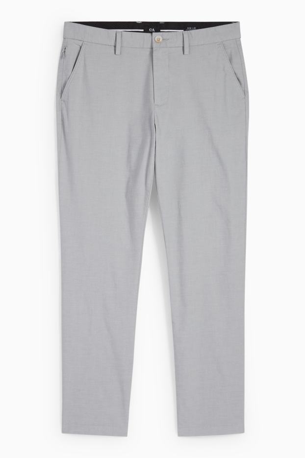 Herren - Chino - Slim Fit - hellgrau