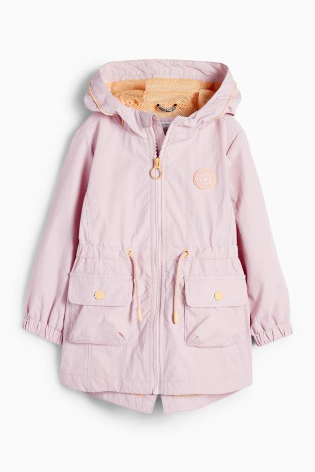 Kinderen: meisjes - Parka met capuchon - waterafstotend - lichtpaars