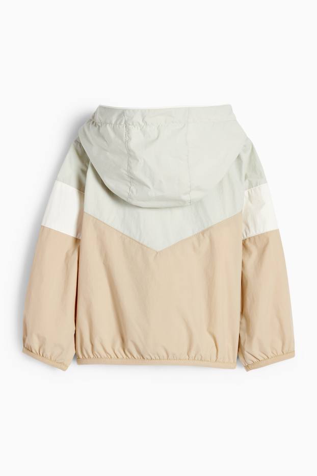 Bébés garçons - Veste à capuche pour bébé - finition déperlante - beige