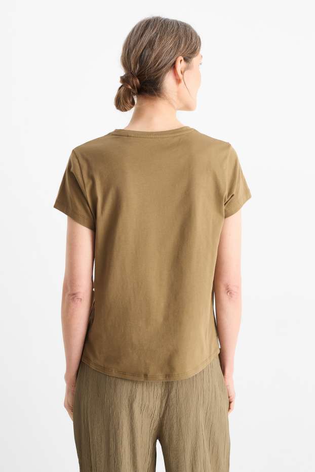 Damen - T-Shirt - khaki