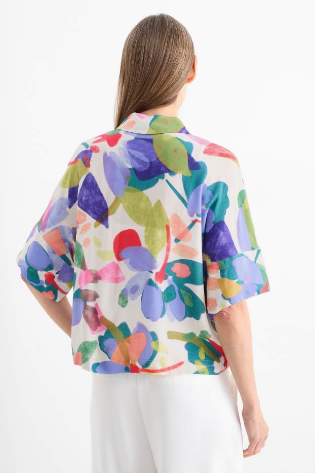 Dona - Brusa - estampada - blanc trencat