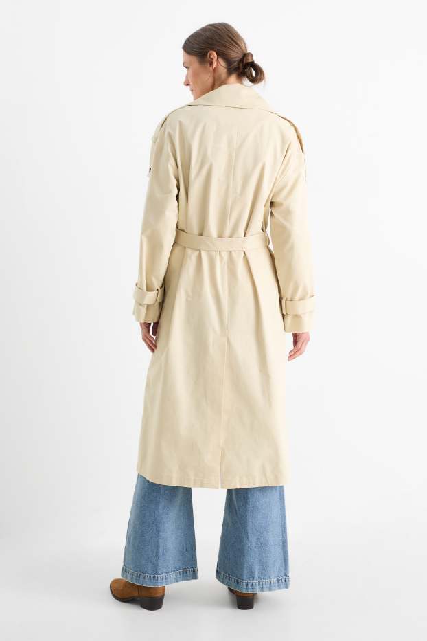 Dames - Trenchcoat - licht beige