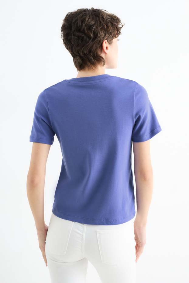 Femmes - T-shirt - slim fit - violet