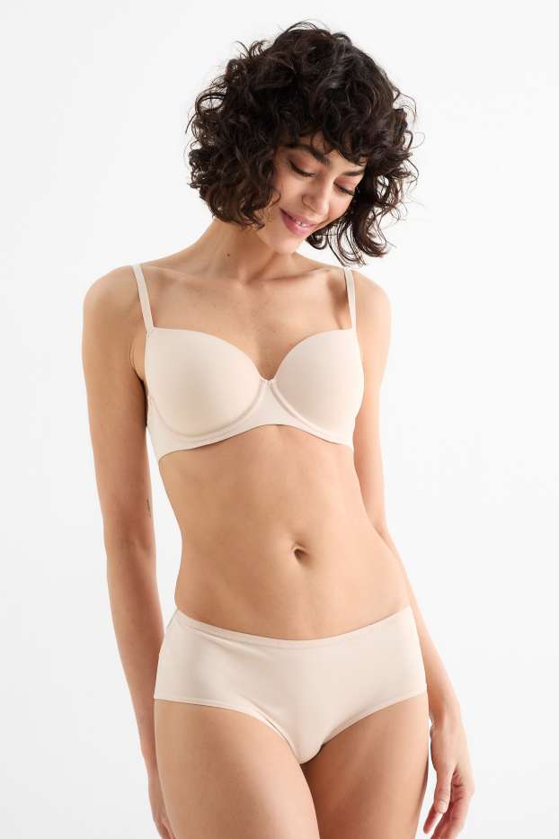 Damen - Multipack 3er - Hipster - hellbeige