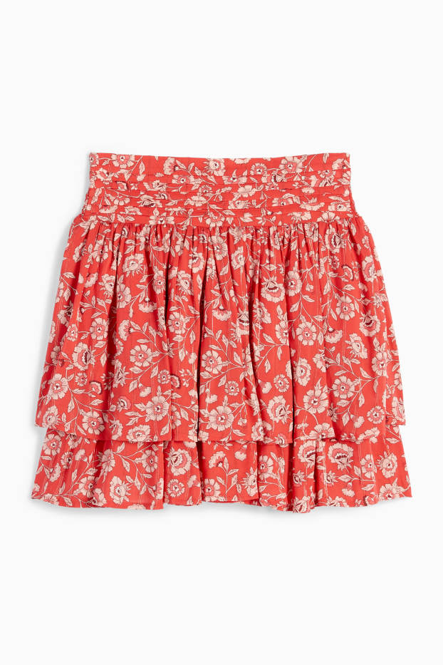 Bambine - Gonna - a fiori - rosso