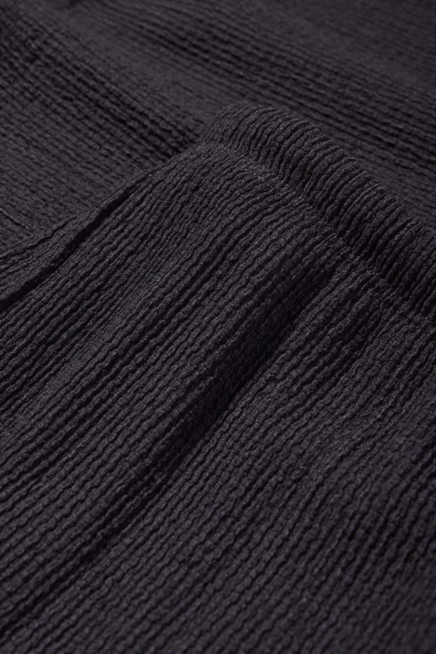 Children Girls - Jersey trousers - textured - dark gray