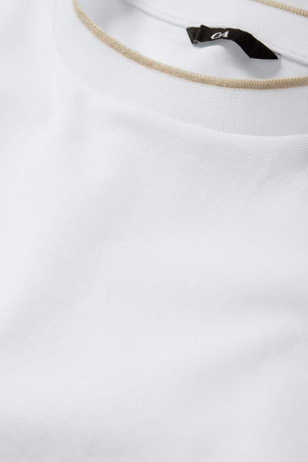 Herren - T-Shirt - Slim Fit - weiß