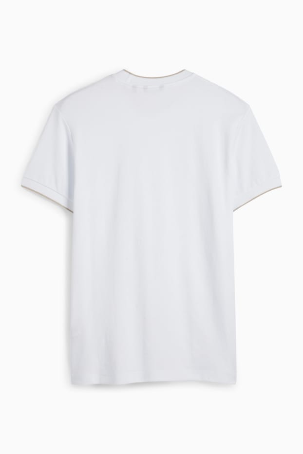 Herren - T-Shirt - Slim Fit - weiß
