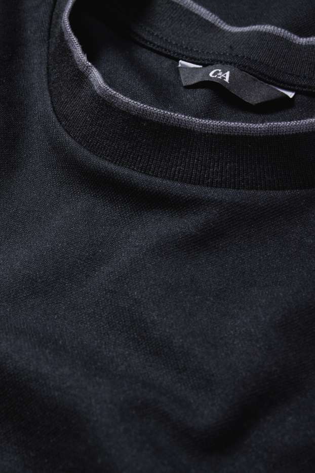 Herren - T-Shirt - Slim Fit - schwarz