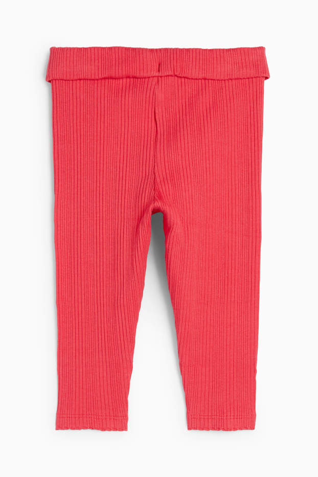 Nadó nena - Leggings per a nadó - de canalé - vermell