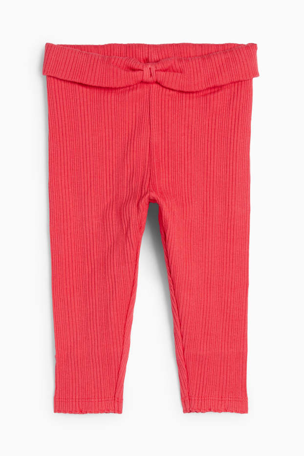 Nadó nena - Leggings per a nadó - de canalé - vermell