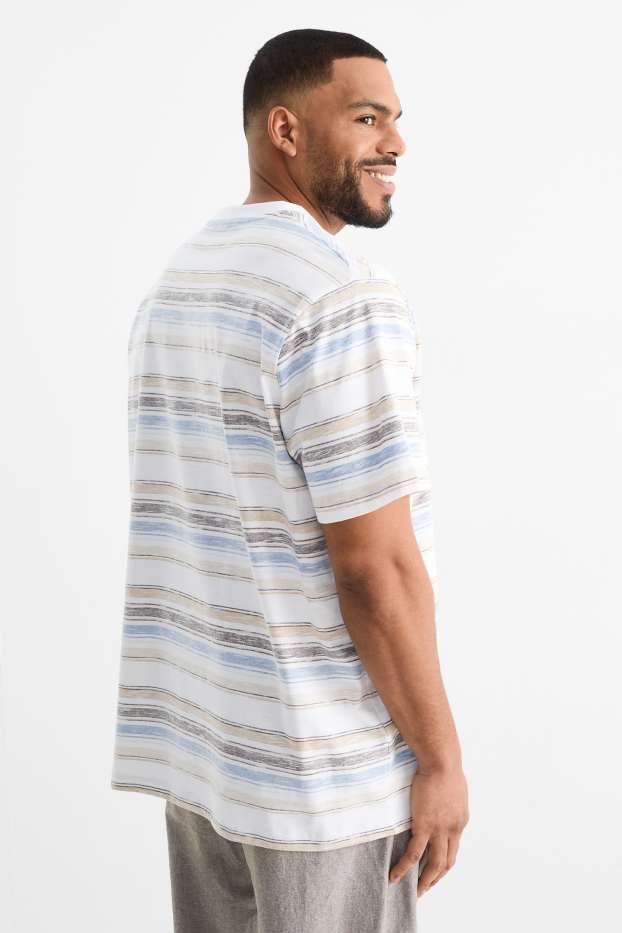 Home - Samarreta de màniga curta - de ratlles - blanc trencat