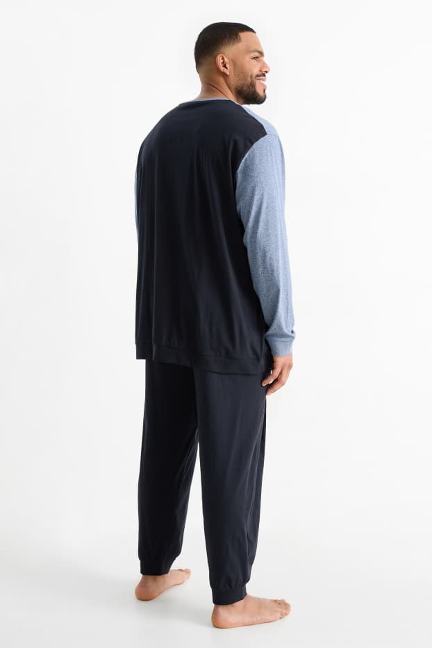 Herren - Pyjama - dunkelblau