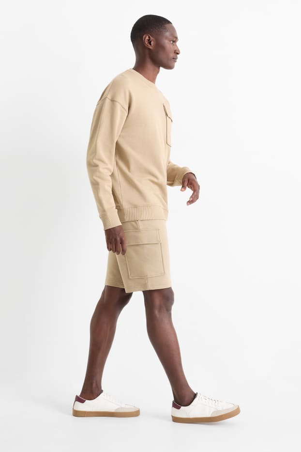 Home - Pantalons curts cargo - beix