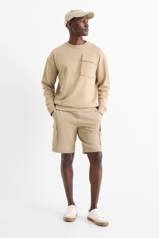 Home - Pantalons curts cargo - beix