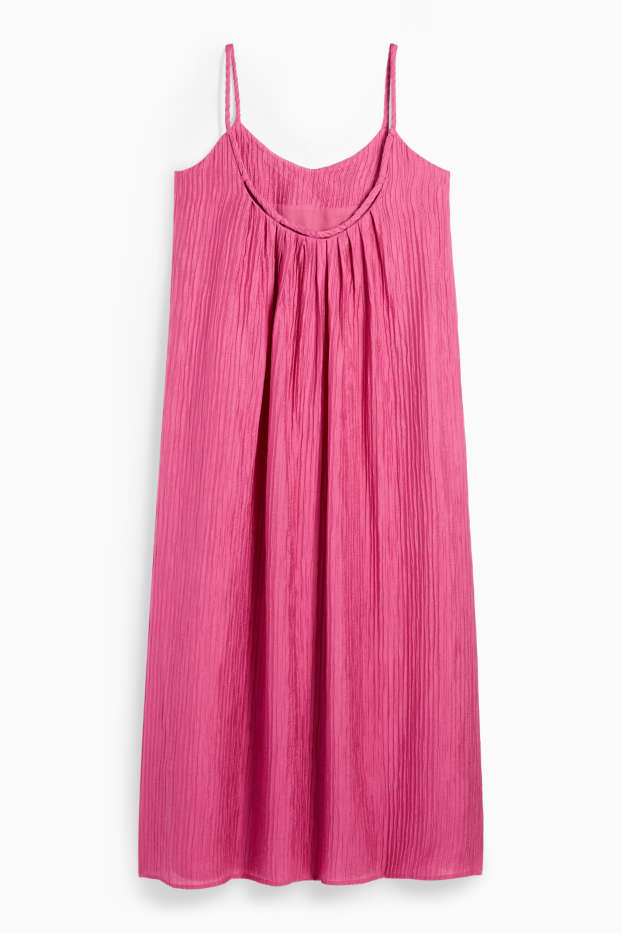 Women - A-line dress - dark rose
