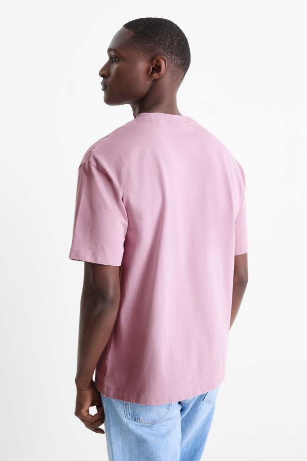 Hommes - T-shirt - relaxed fit - violet