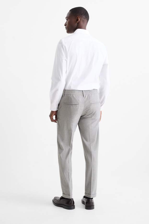 Hommes - Chino - tapered fit - gris