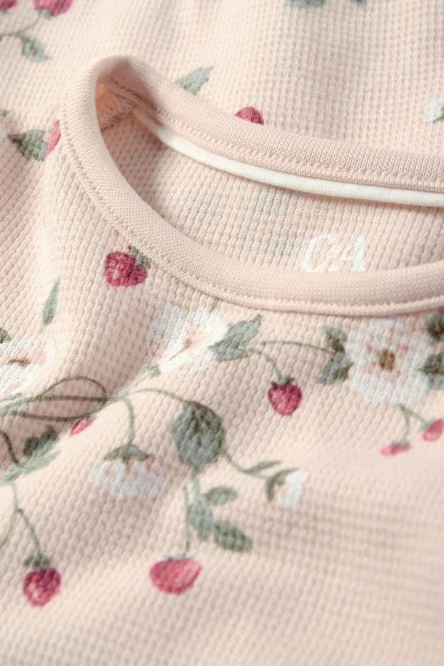 Bébés filles - Fraise - haut à manches longues pour bébé - rose
