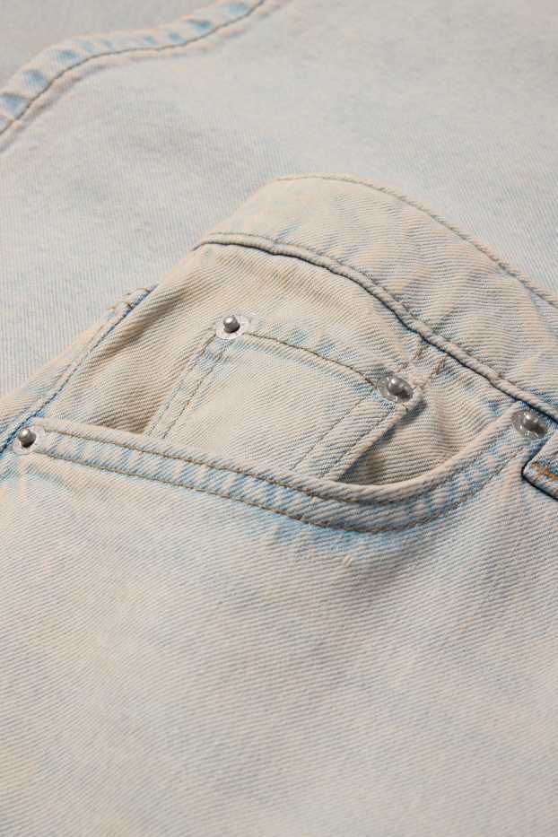 Femmes - Wide leg jean - high waist - jean bleu clair