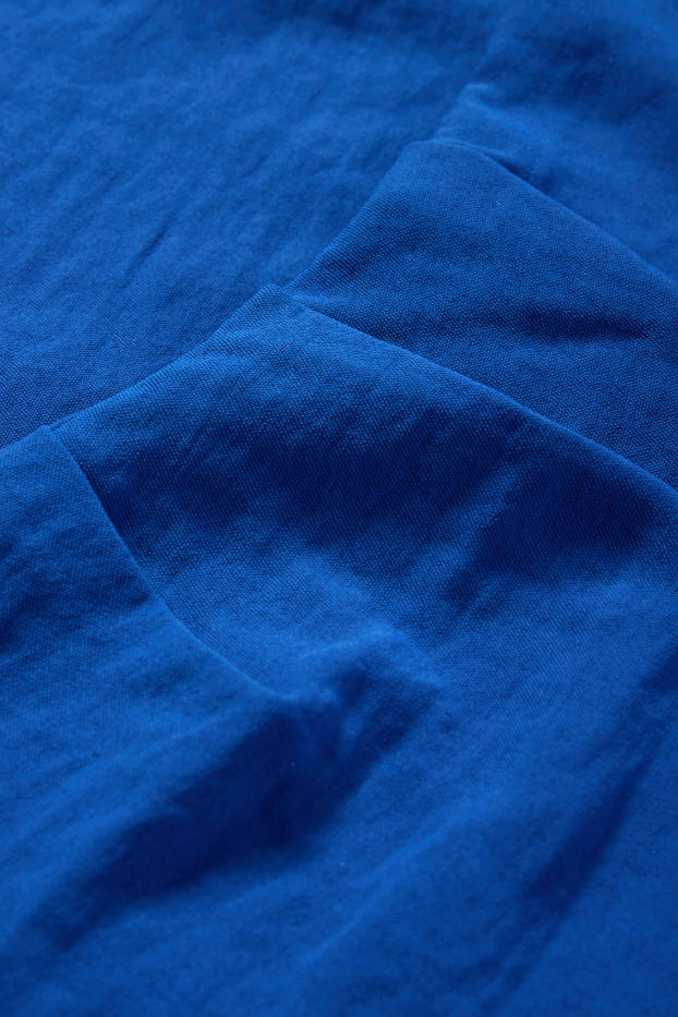 Donna - Vestito aderente con scollo a V - blu scuro