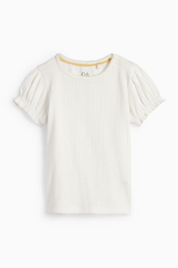Bébés filles - Tenue pour bébé - 2 pièces - blanc crème