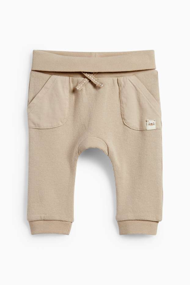 Baby: jongens - Katje en vogeltje - babyoutfit - 2-delig - wit