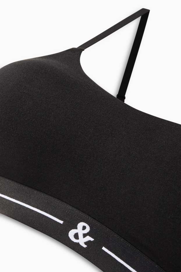 Donna - Brassière - imbottita - nero
